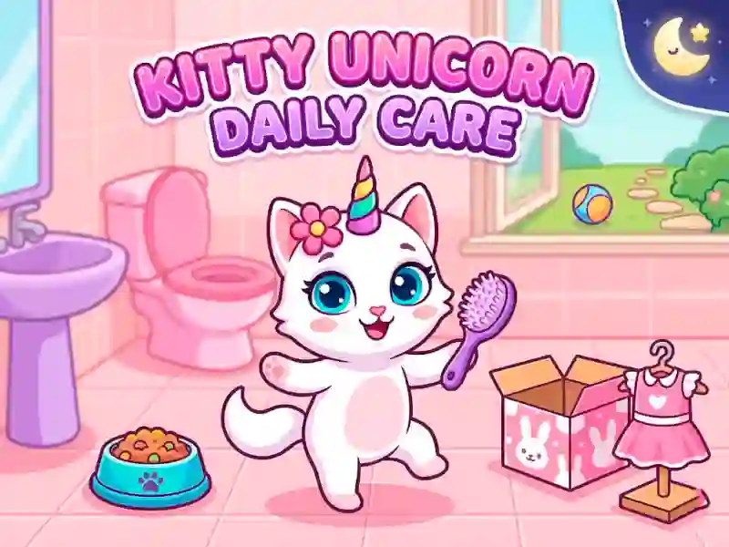 Гульня Kitty Unicorn Daily Care онлайн