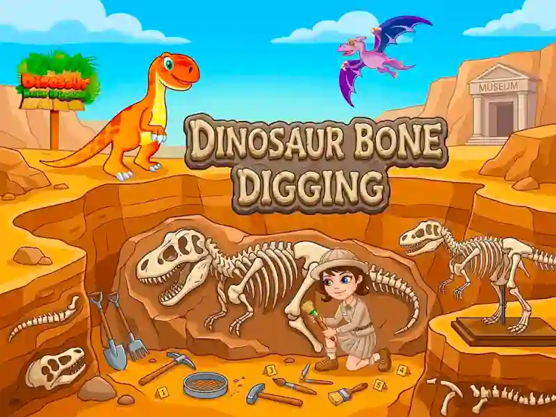 Гульня Dinosaur Bone Digging онлайн