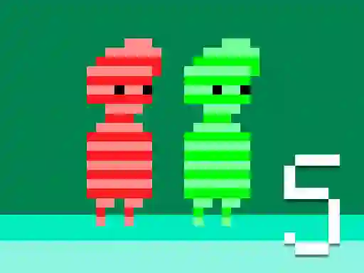 Гульня Red And Green 5 онлайн
