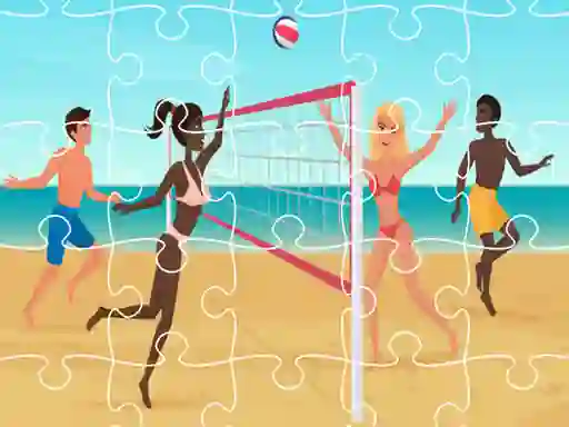 Гульня Beach Volleyball Jigsaw онлайн