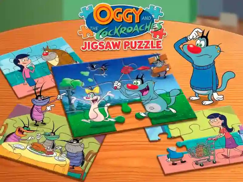 Гульня Oggy and the Cockroaches Jigsaw Puzzle онлайн