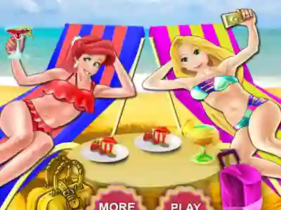 Гульня Princess Beach Dress Up онлайн