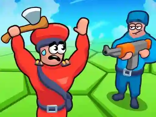 Гульня Tile Hex World: Red vs Blue онлайн