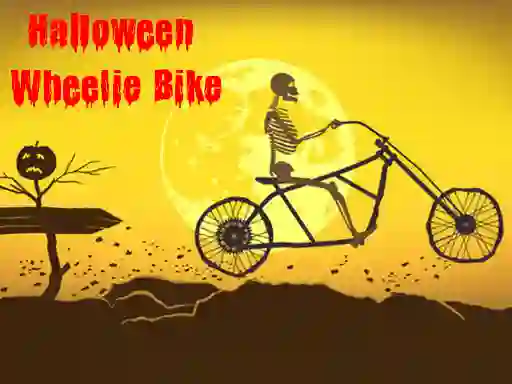 Гульня Halloween Wheelie Bike онлайн