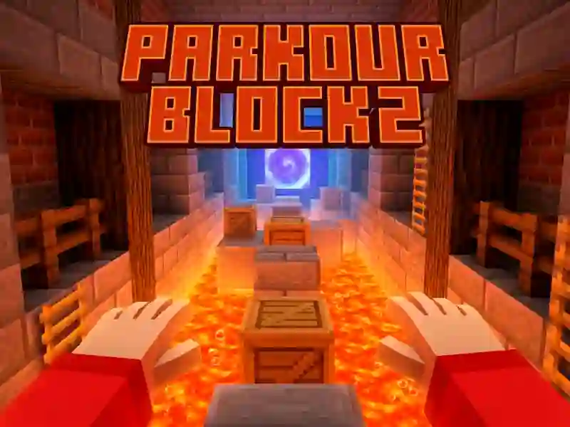 Гульня Parkour Block 2 онлайн