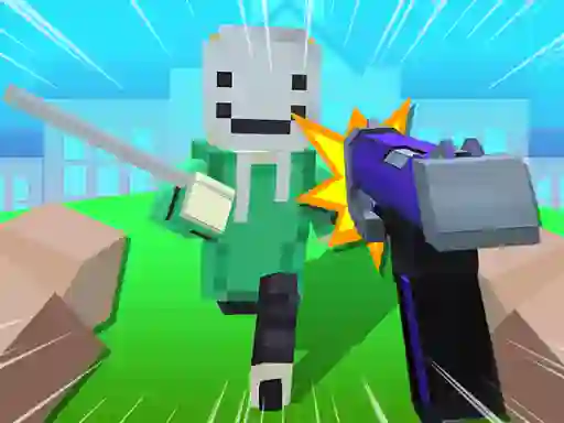 Гульня Block Craft 3D School онлайн