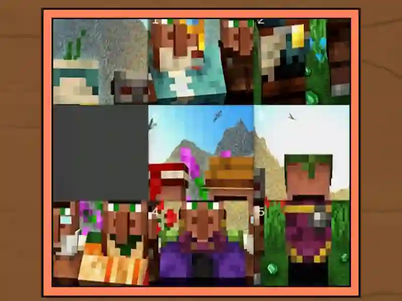 Гульня Puzzle Minecraft онлайн