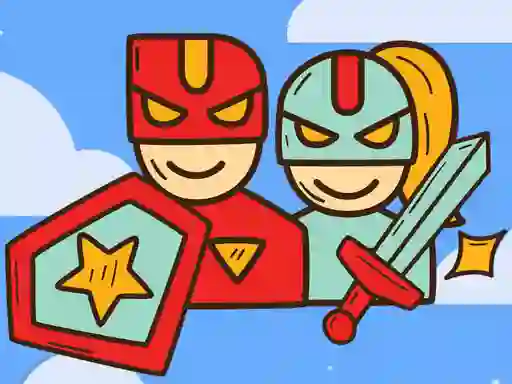 Гульня Super Warrior Match 3 онлайн