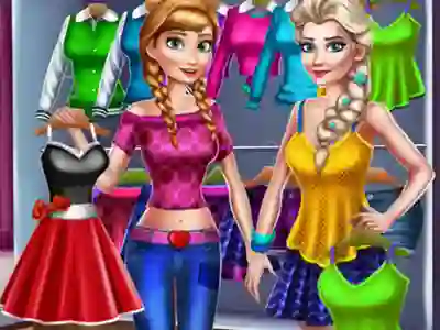Гульня Princesses Casual Outfits онлайн