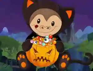 Гульня Halloween Monkey Jumper онлайн