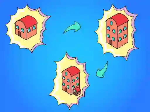 Гульня Idle Merge City онлайн