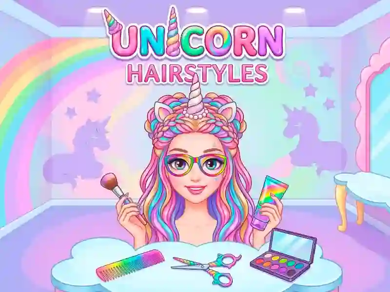 Гульня Unicorn Hairstyles онлайн