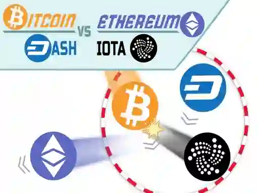 Гульня Bitcoin vs Ethereum онлайн