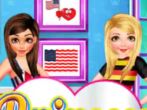 Гульня Princess Nation Lovers онлайн