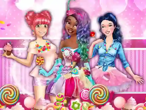 Гульня Sweet Party With Princesses онлайн