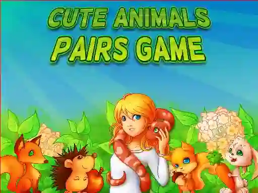 Гульня Cute Animals Pairs Game онлайн