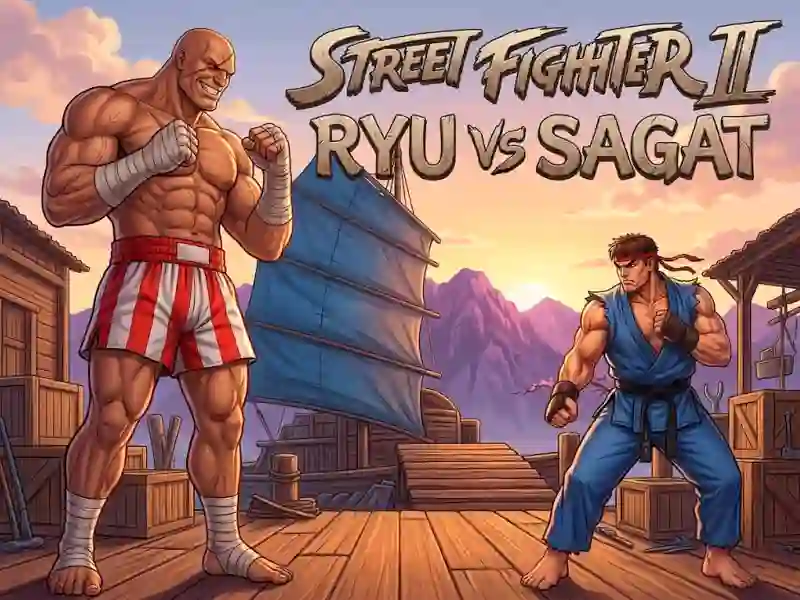 Гульня Street Fighter II Ryu vs Sagat онлайн