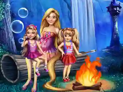 Гульня Gorgeous Twins Spring Camp онлайн