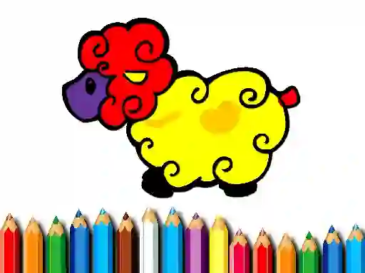 Гульня Baby Sheep Coloring онлайн