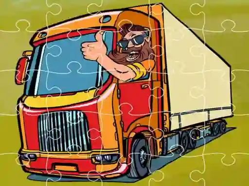 Гульня Semi Trucks Jigsaw онлайн