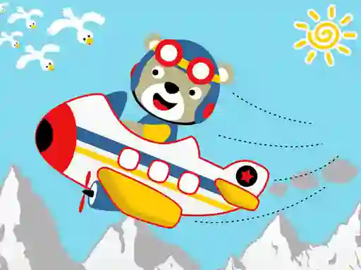 Гульня Friendly Airplanes For Kids Coloring онлайн