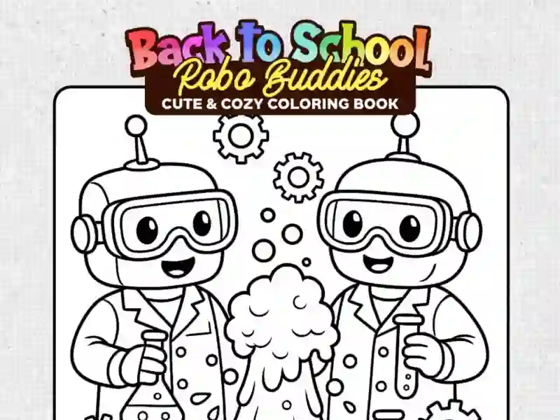 Гульня Back to School: Robot Coloring Book онлайн