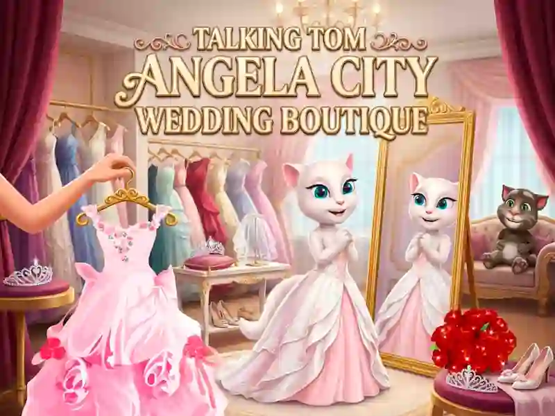Гульня Talking Tom Angela City Wedding Boutique онлайн