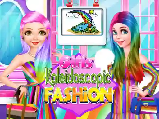 Гульня Girls Kaleidoscopic Fashion онлайн