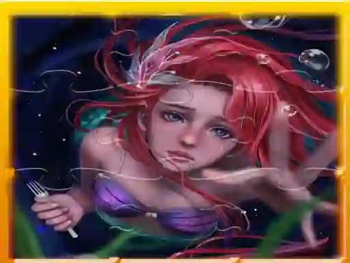 Гульня Mermaid Ariel Princess Jigsaw Puzzle онлайн