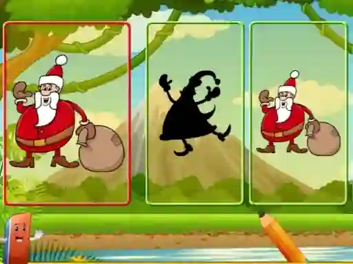Гульня Santa Shadow Match онлайн