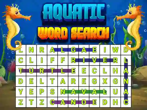 Гульня Aquatic Word Search онлайн