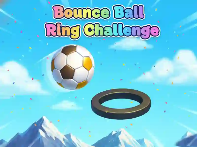 Гульня Bounce Ball Ring Challenge онлайн