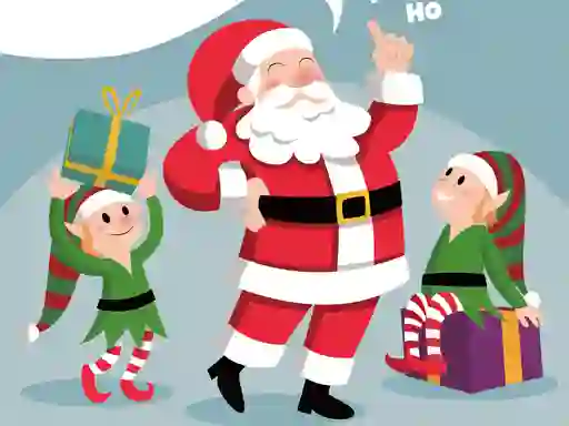 Гульня Santa Merry Xmas Puzzle онлайн
