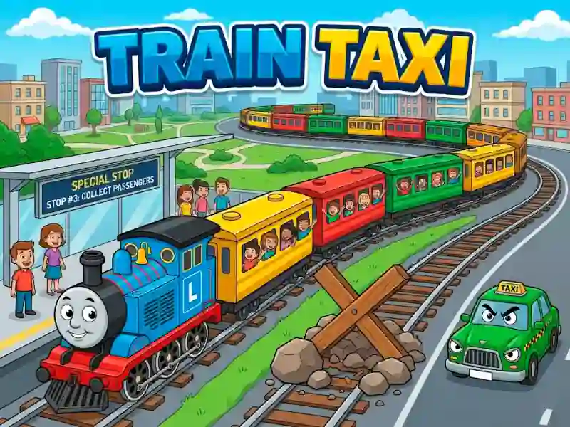 Гульня Train Taxi онлайн