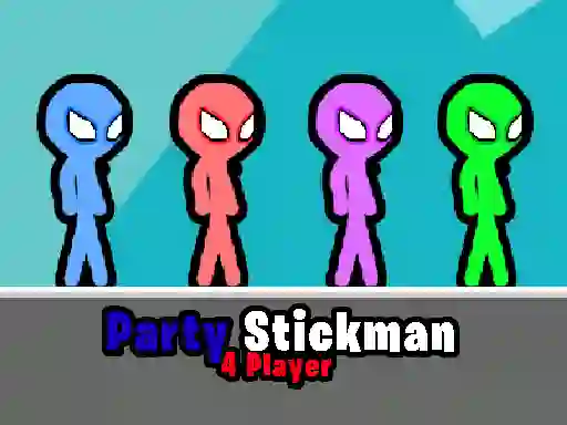 Гульня Party Stickman 4 Player онлайн