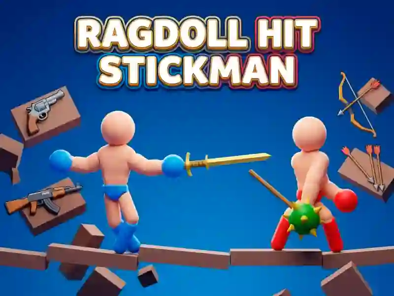 Гульня Ragdoll Hit Stickman онлайн
