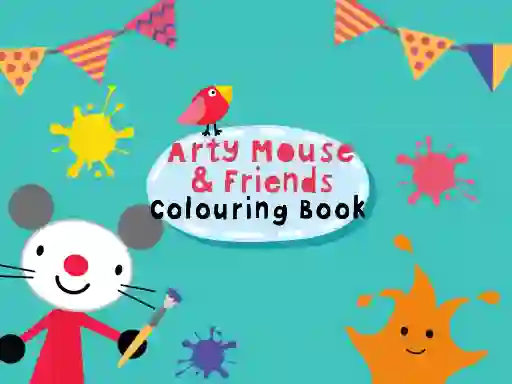 Гульня Arty Mouse & Friends Coloring Book онлайн