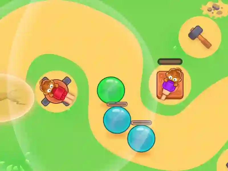 Гульня Monkey Bubble Defense онлайн