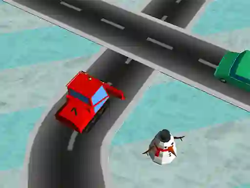 Гульня Traffic Run Christmas онлайн