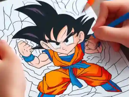 Гульня Anime Coloring Book онлайн