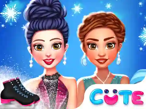 Гульня Princess Winter Ice Skating Outfits онлайн