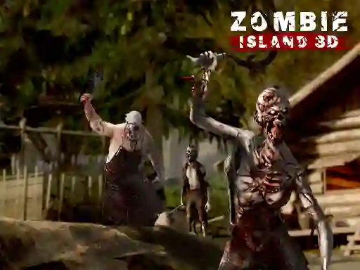 Гульня Zombie Island 3D онлайн