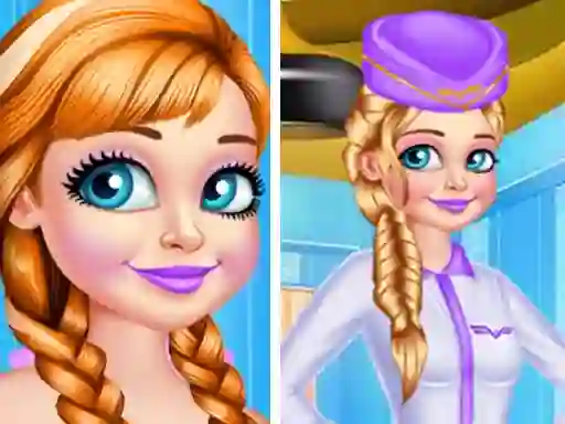 Гульня Princess Stewardess онлайн