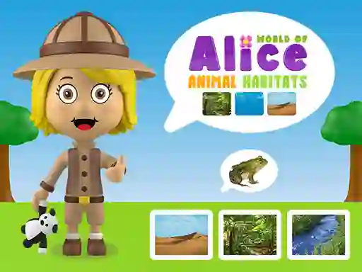 Гульня World of Alice Animal Habitats онлайн