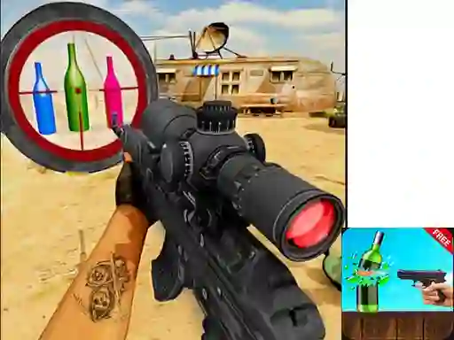 Гульня Sniper Bottle Shooting онлайн