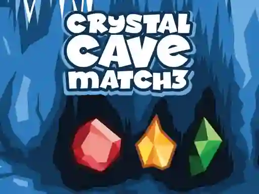 Гульня Crystal Cave Match 3 онлайн