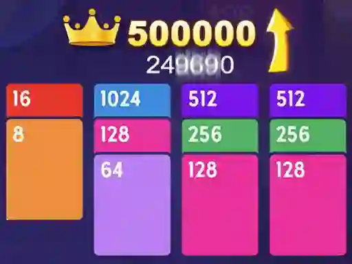 Гульня 2048 Solitaire онлайн