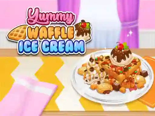 Гульня Yummy Waffle Ice Cream онлайн