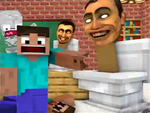 Гульня Minecraft Skibidi Toilet онлайн