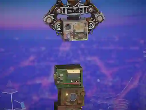 Гульня Steampunk Tower Builder онлайн